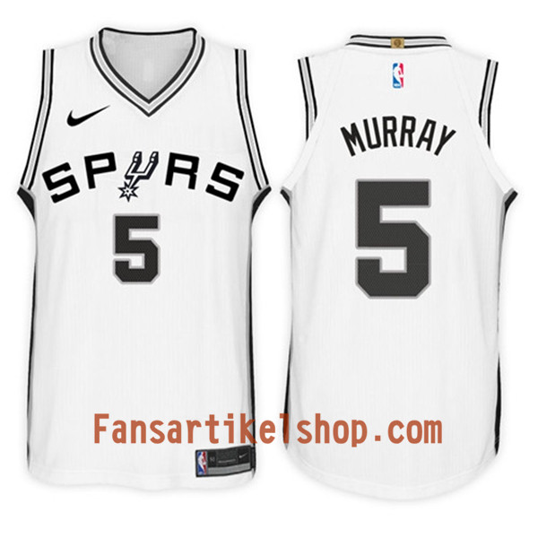 NBA San Antonio Spurs Trikot Dejounte Murray 5 Nike 2017-18 Weiß Swingman - Herren NBA San Antonio Spurs Trikot Dejounte Murray 5 Nike 2017-18 Weiß Swingman - Herren